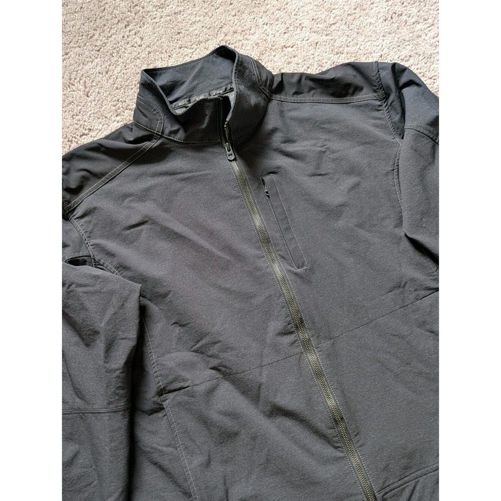 Kuhl Impakt Jacket Mens XXL Dark Gray Windbreaker Water Resistant Fleece Lined